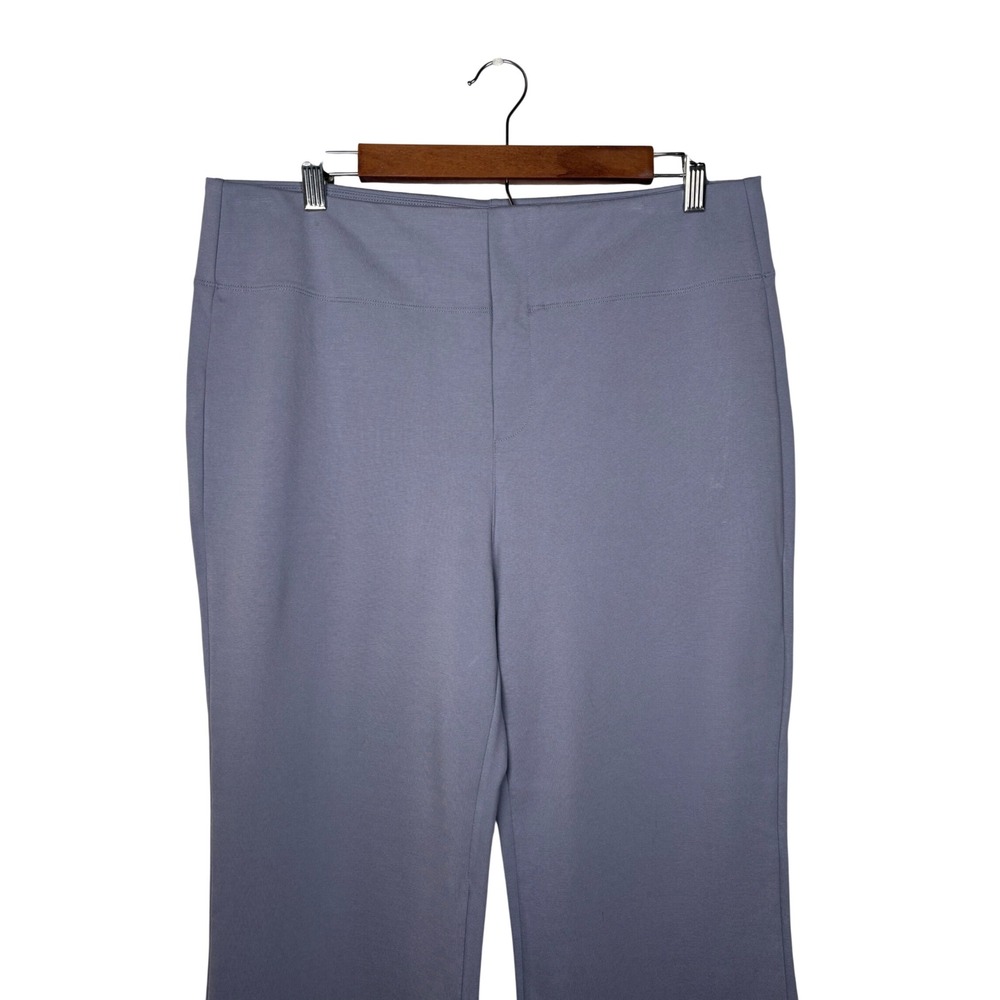 Halara XL High Waisted Flare Work Pants SculptKnit Blue Purple Tummy Control NEW - Picture 4 of 12
